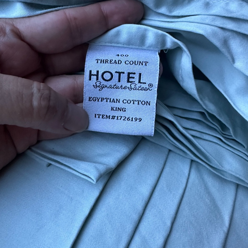 Hotel Collection Egyptian Cotton Sheets - Light Blue